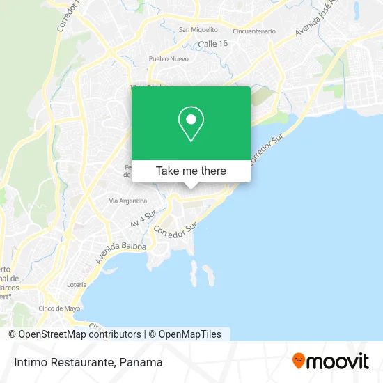 Intimo Restaurante map