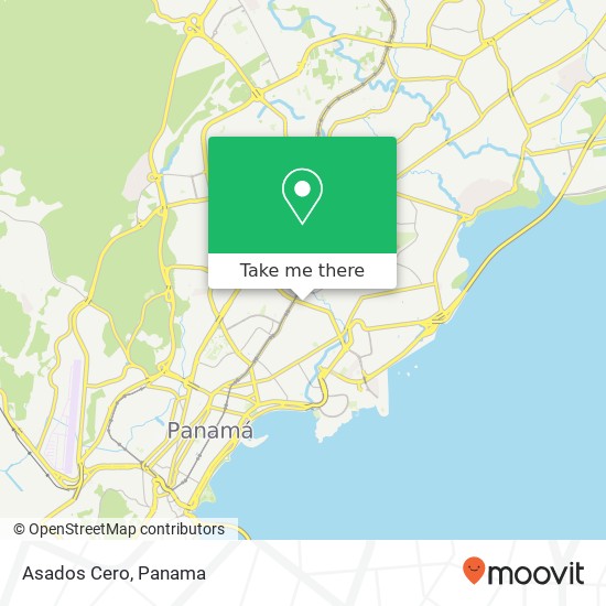 Asados Cero, Vía Brasil Bella Vista, Ciudad de Panamá map