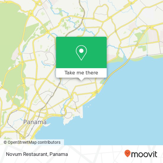 Novum Restaurant, Avenida 3 a S San Francisco, Ciudad de Panamá map