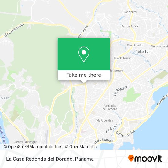 La Casa Redonda del Dorado map