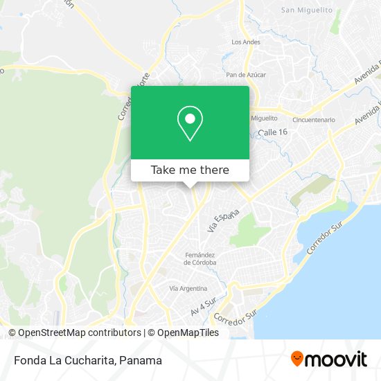 Fonda La Cucharita map