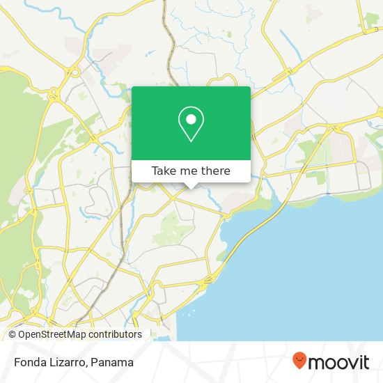 Mapa de Fonda Lizarro, Calle José Parque Lefevre, Ciudad de Panamá