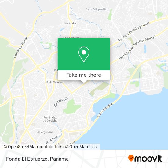Fonda El Esfuerzo map