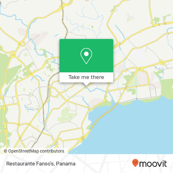 Mapa de Restaurante Fanso's, Avenida Central España Parque Lefevre, Ciudad de Panamá