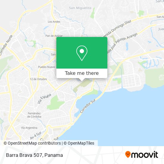 Barra Brava 507 map