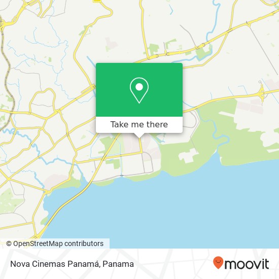 Mapa de Nova Cinemas Panamá