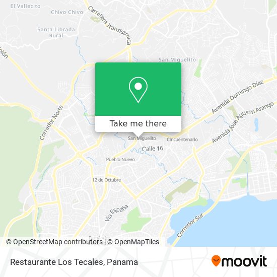 Restaurante Los Tecales map