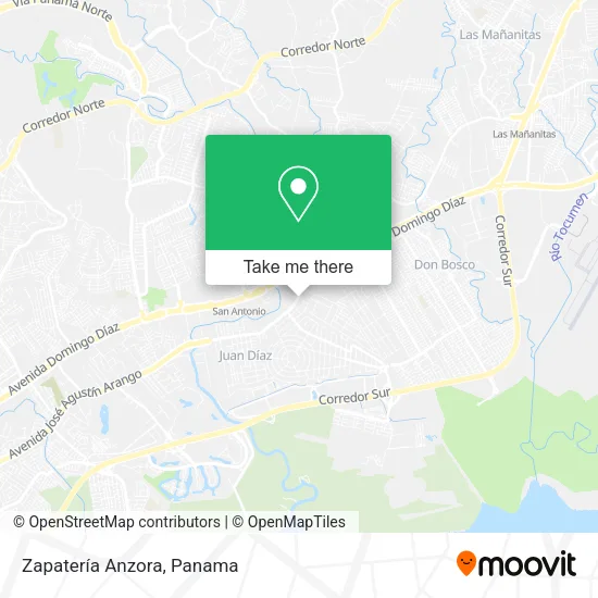Zapatería Anzora map