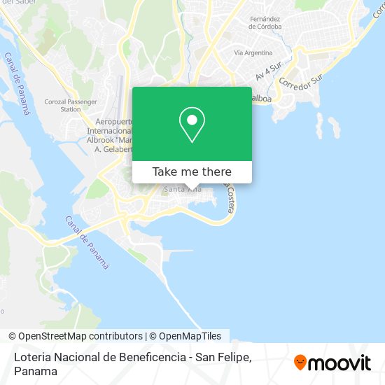 Loteria Nacional de Beneficencia - San Felipe map