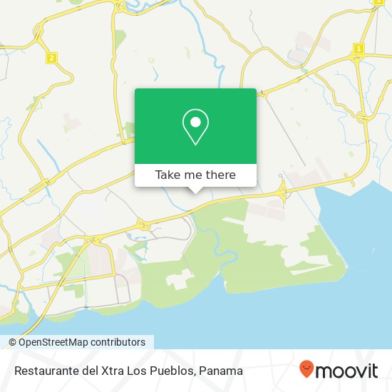 Restaurante del Xtra Los Pueblos map