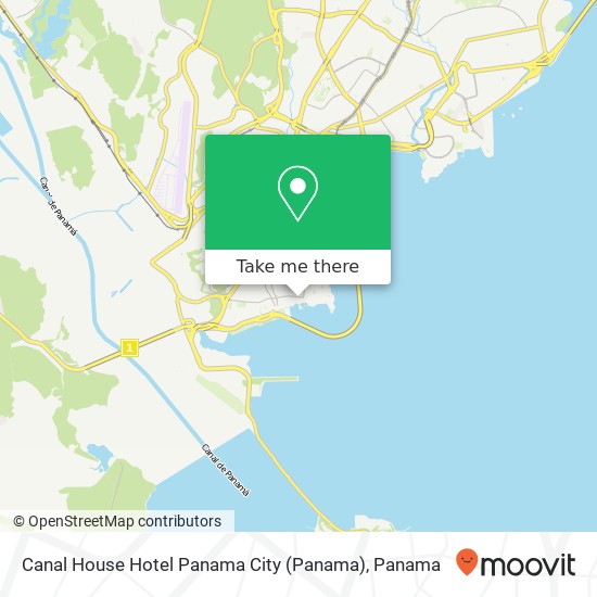 Canal House Hotel Panama City map