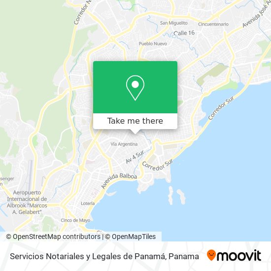 Servicios Notariales y Legales de Panamá map