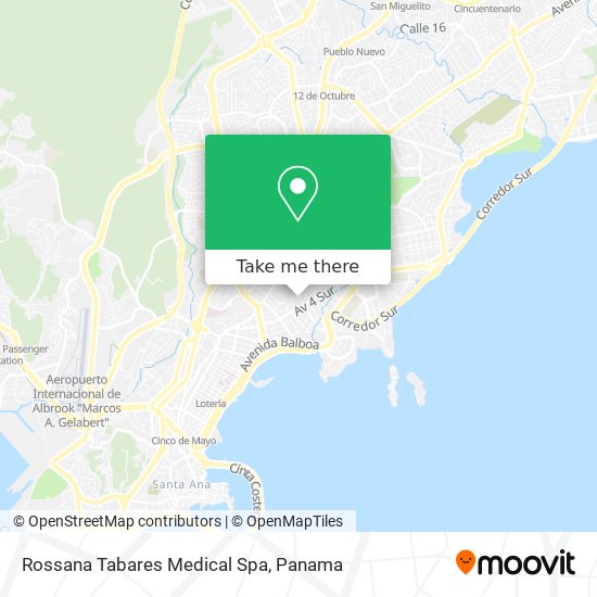 Mapa de Rossana Tabares Medical Spa