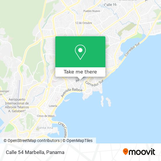 Calle 54 Marbella map