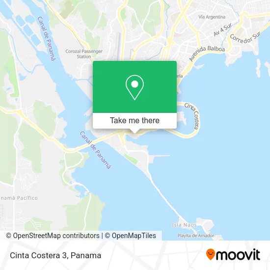Cinta Costera 3 map