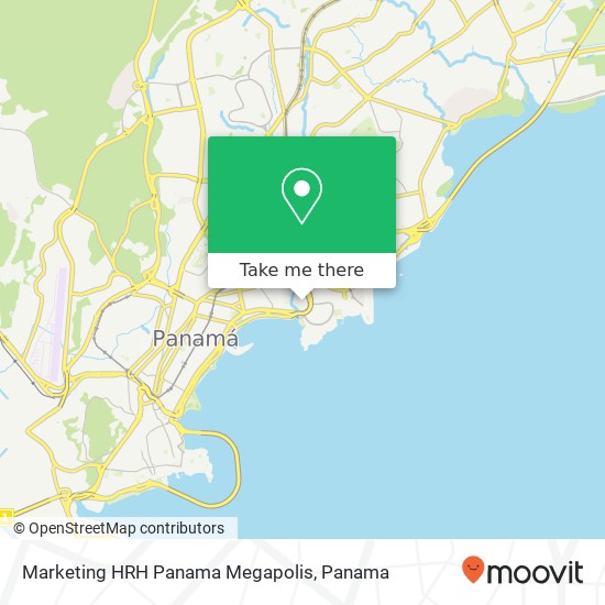 Marketing HRH Panama Megapolis map