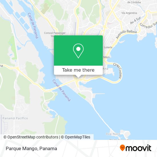 Parque Mango map