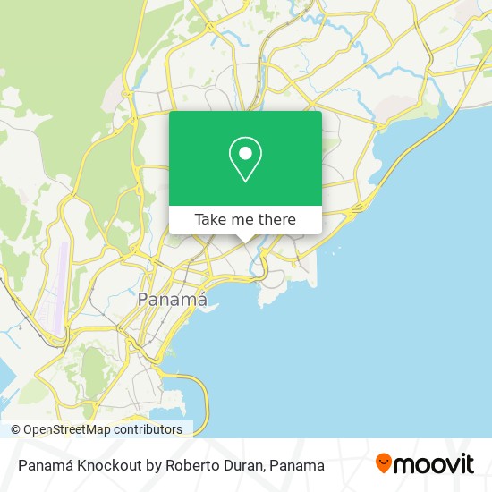 Panamá Knockout by Roberto Duran map