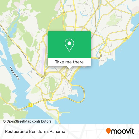 Restaurante Benidorm map