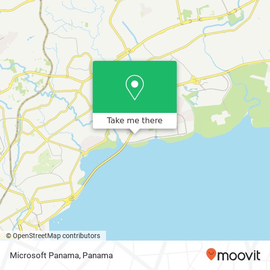 Mapa de Microsoft Panama