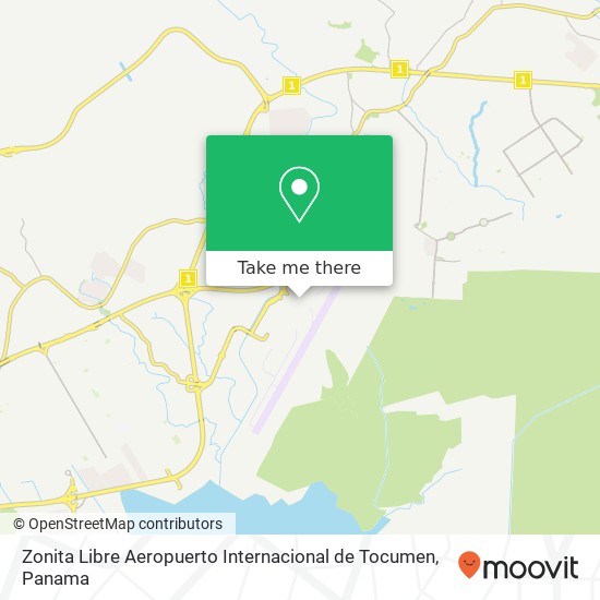 Zonita Libre Aeropuerto Internacional de Tocumen map