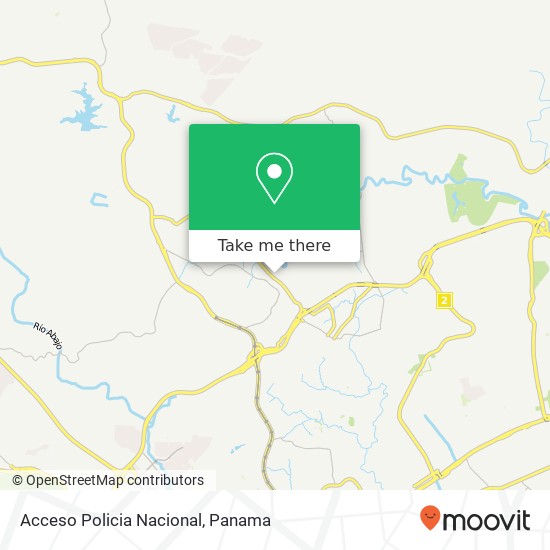 Acceso Policia Nacional map