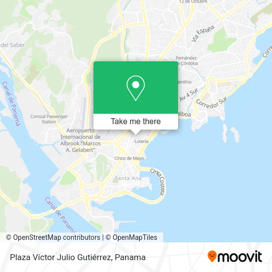Plaza Víctor Julio Gutiérrez map