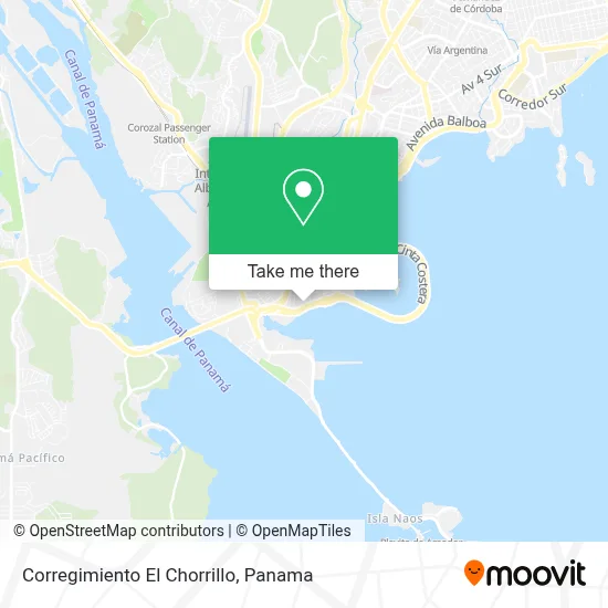 Corregimiento El Chorrillo map