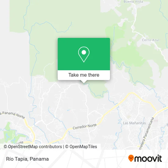 Río Tapia map