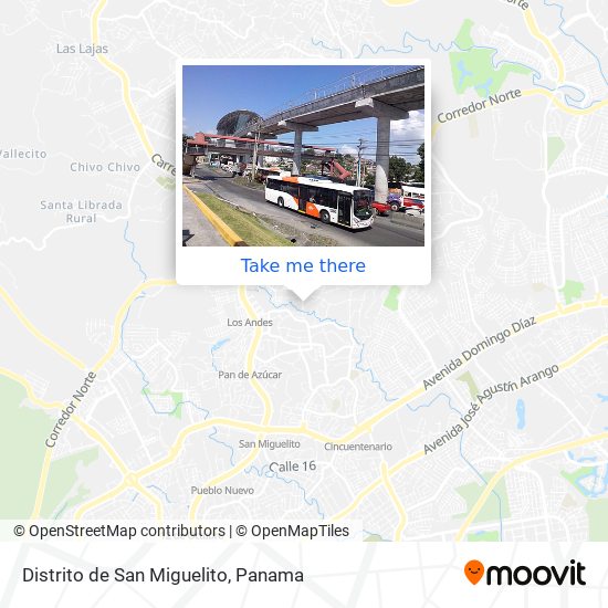 Distrito de San Miguelito map