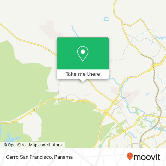 Cerro San Francisco map