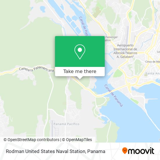 Rodman United States Naval Station map