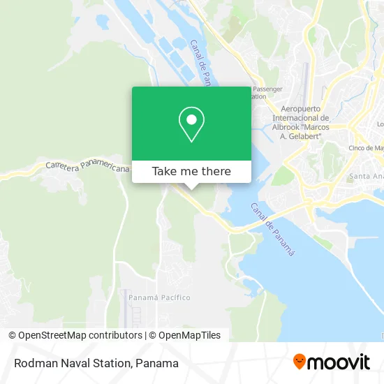 Rodman Naval Station map