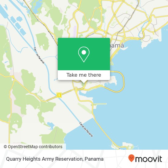 Quarry Heights Army Reservation map