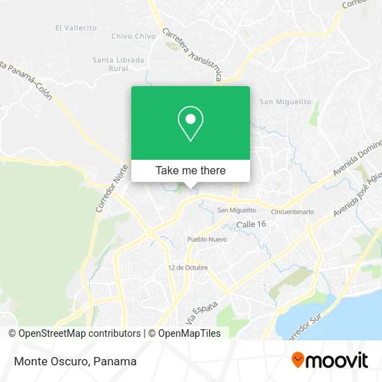 Monte Oscuro map