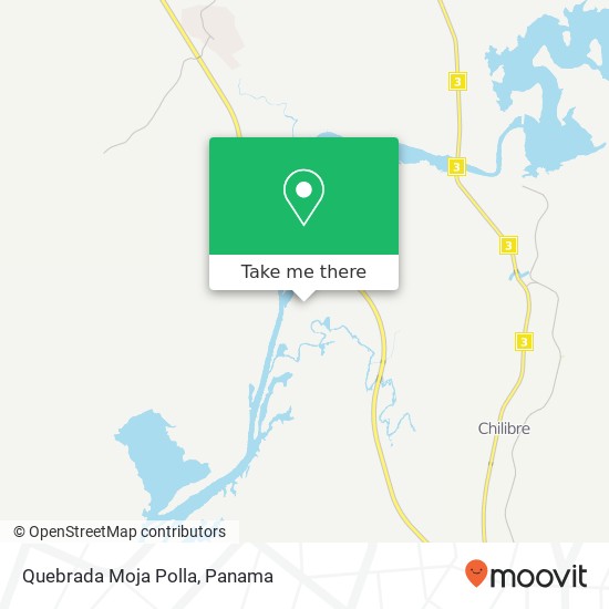Quebrada Moja Polla map
