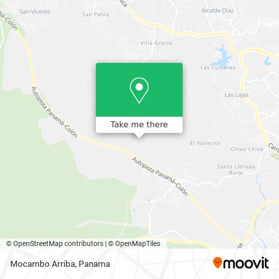 Mocambo Arriba map