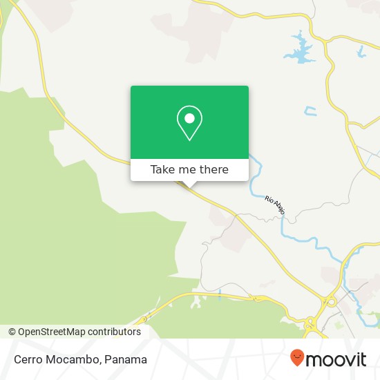 Cerro Mocambo map