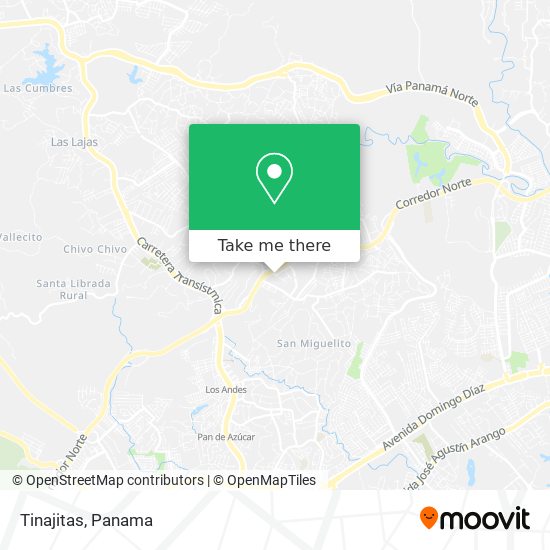 Tinajitas map
