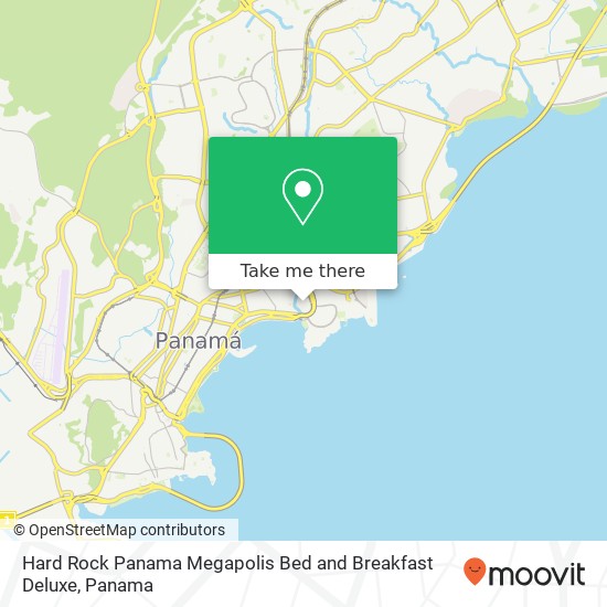 Hard Rock Panama Megapolis Bed and Breakfast Deluxe map