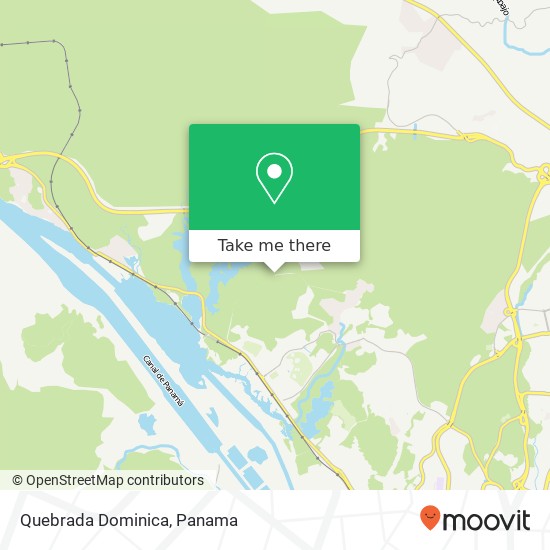 Quebrada Dominica map