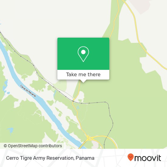 Cerro Tigre Army Reservation map