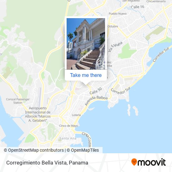 Corregimiento Bella Vista map