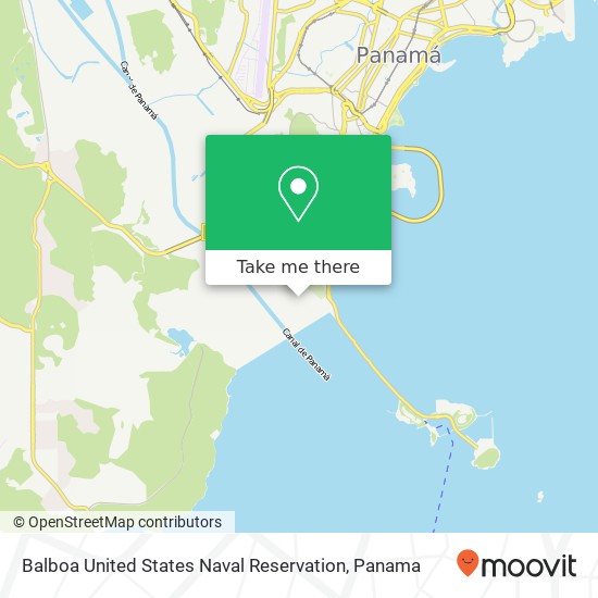 Balboa United States Naval Reservation map