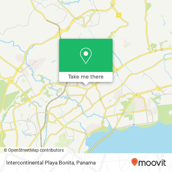 Intercontinental Playa Bonita map