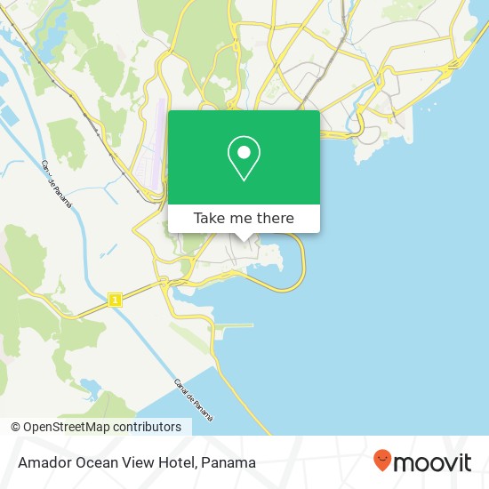 Amador Ocean View Hotel map