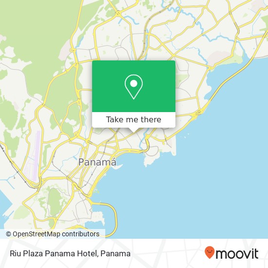 Riu Plaza Panama Hotel map
