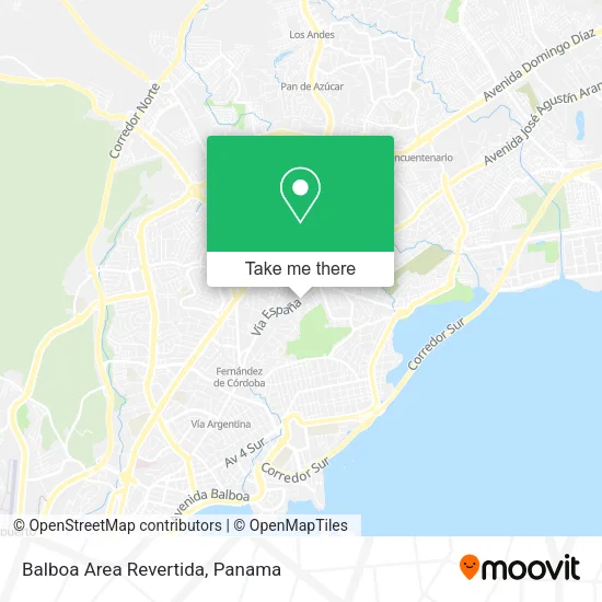 Balboa Area Revertida map