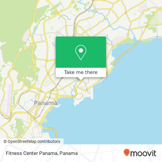 Fitness Center Panama map