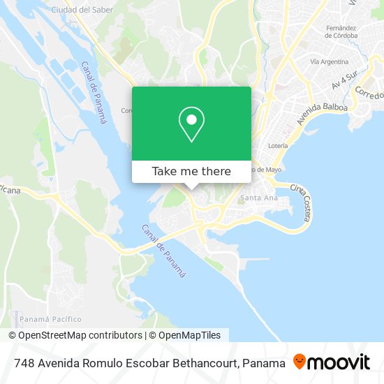 748 Avenida Romulo Escobar Bethancourt map